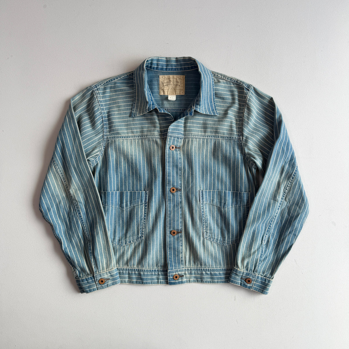 MINT! RRL Ralph Lauren (M) Engineer Dot Stifel Indigo Twill Cotton Jacket