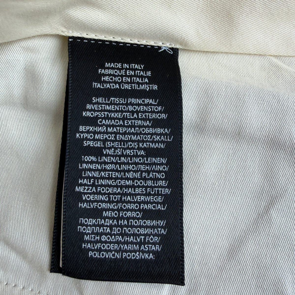 NWT RRL Ralph Lauren (34) 100% Linen Pleated Brown/Gray Blue-Overcheck Trouser Pants