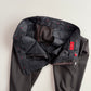 Isaia (36 x34) Dark Brown Wool Hopsack Basketweave Cuffed Pants