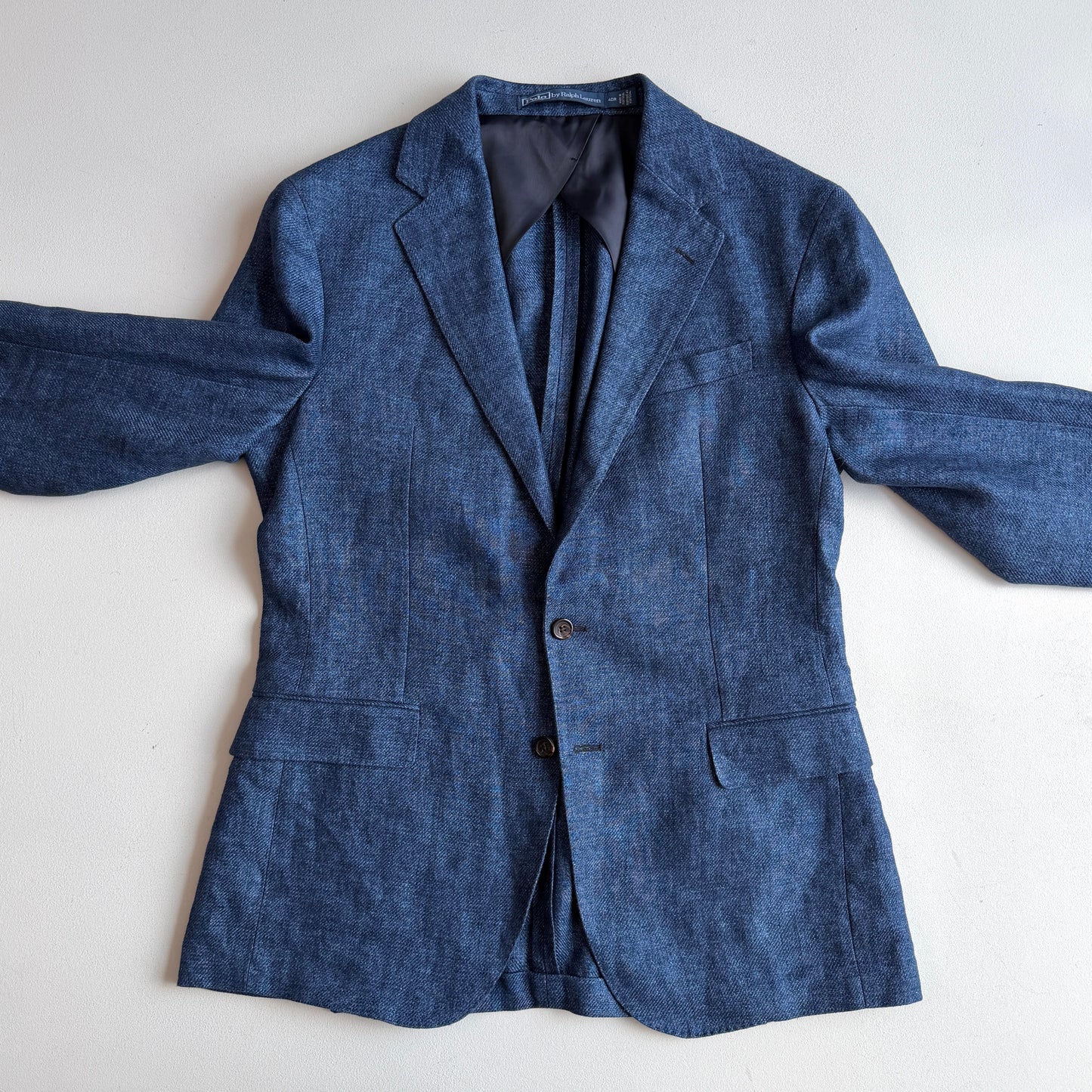 NWOT Polo Ralph Lauren (40R) Indigo Blue 100% Linen Sport Coat