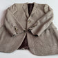 Ralph Lauren Purple Label (38R) Wool/Silk/Linen Beige Houndstooth Sport Coat