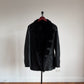 Giorgio Armani (48IT /38R) Lamb Shearling Leather Black Button Coat