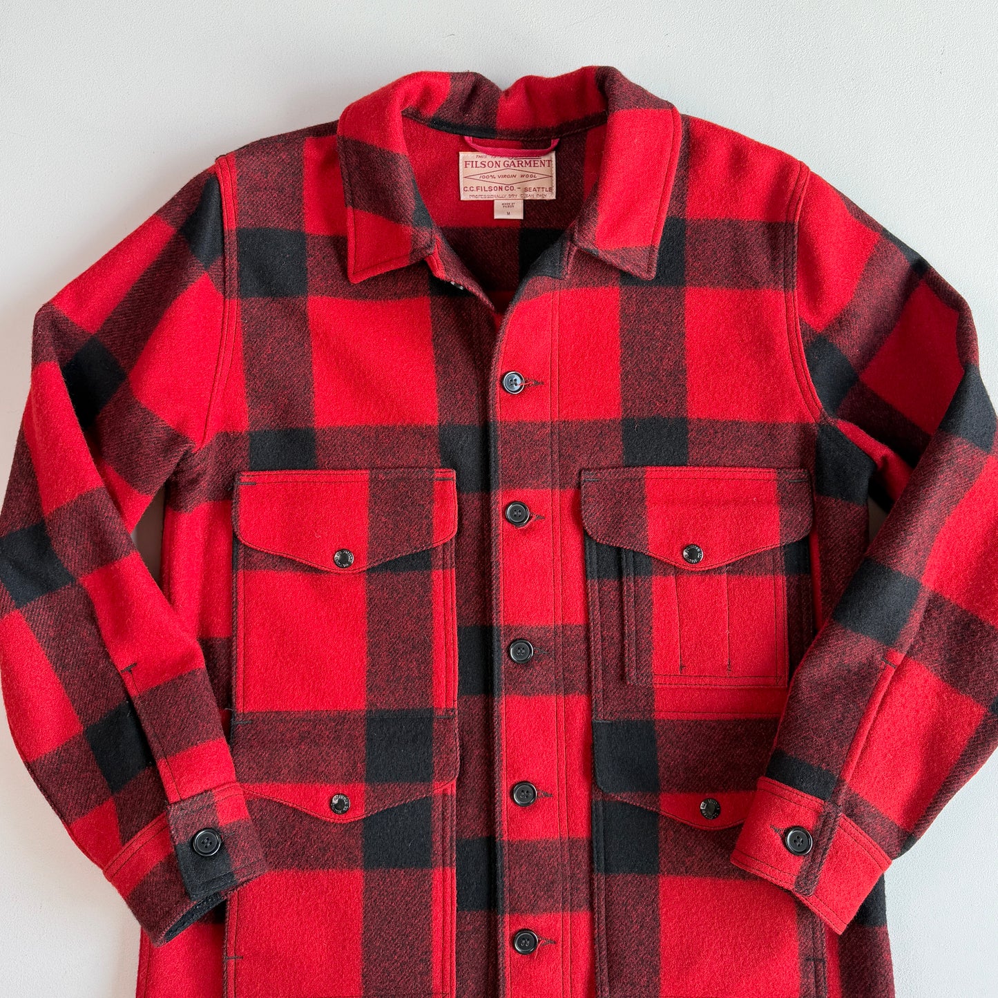 Filson (M) Buffalo Plaid Cruiser Mackinaw Wool Jacket