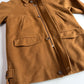 Burberry (L) 100% Cashmere Raglan Tawny Brown Balmacaan Coat