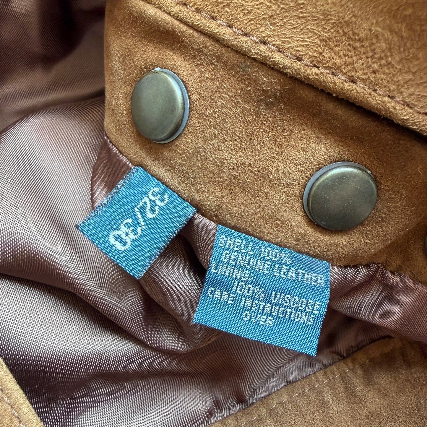 Polo Ralph Lauren (32x30) Suede Leather Cargo Motorcycle Tawny Brown Pants