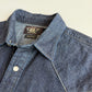 RRL Ralph Lauren (M) Denim Indigo Pearl Snap Western Shirt