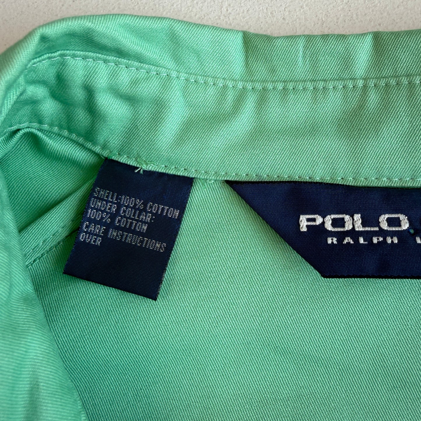 NWT Ralph Lauren Polo Golf (L) Turquoise Green 100% Cotton Raglan Jacket