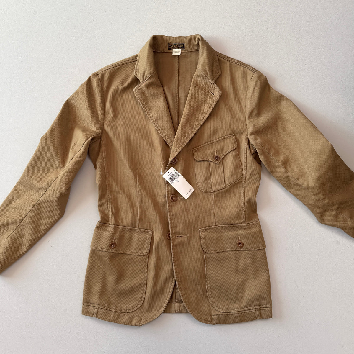 NWT RRL Ralph Lauren (S) Half-Norfolk Bedford Corduroy Desert Brown Sport Coat