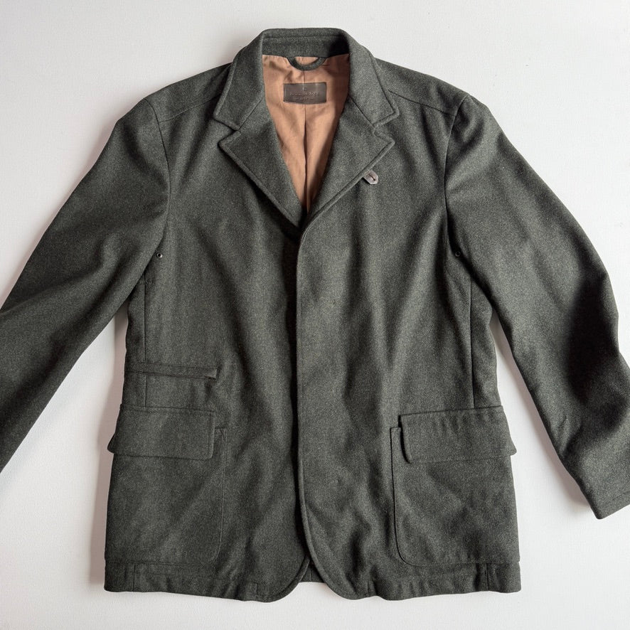 Ermenegildo Zegna (M) "Soft" Loden Green Wool/Cashmere Sport Jacket