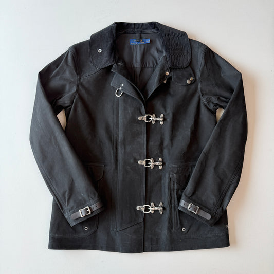 Polo Ralph Lauren (L) Leather Fireman Lobester Claw Coat