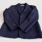Burberry (2XL, Fits like 44L) Camel Hair Unstructured Navy Blue Sports Coat