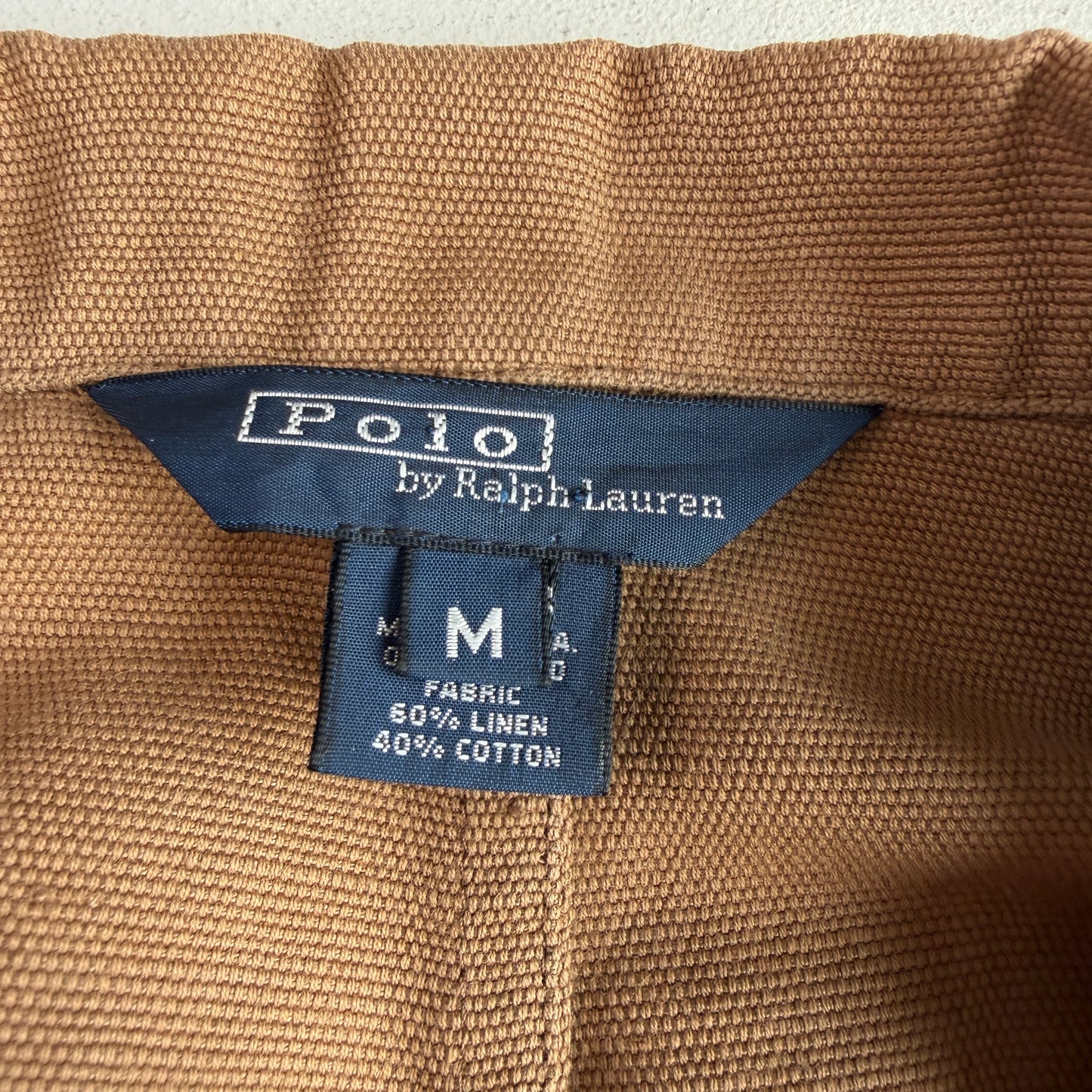 VNTG Polo Ralph Lauren (M) RARE Linen Cotton Canvas Chore Coat