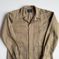 Drake's London (M) Olive/Khaki Twill Cotton Iridescent Over Shirt