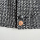 VNTG Burberry (36 / M) Tweed Wool Gray Raglan Sleeve Jacket