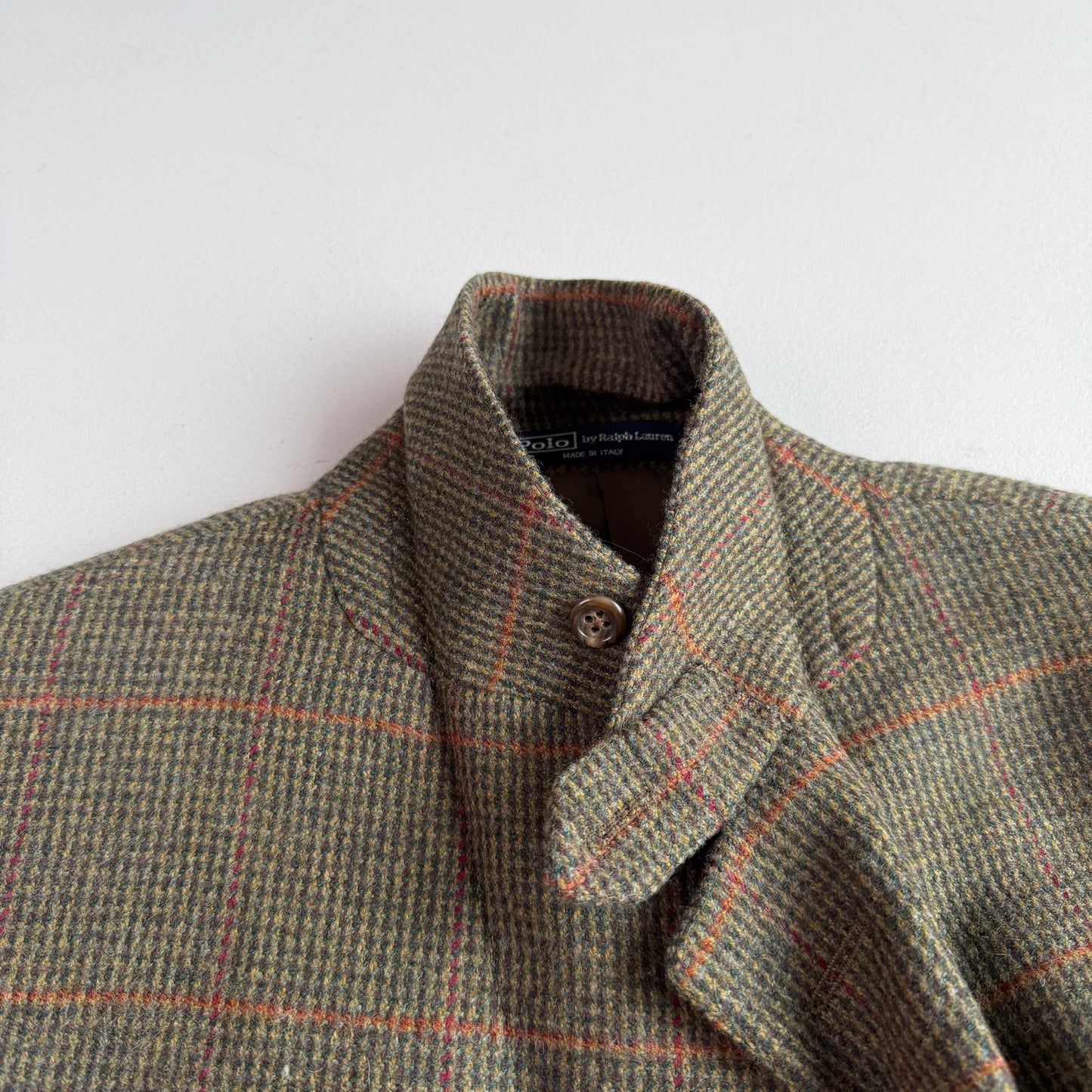Polo Ralph Lauren (40L) Wool/Cashmere Flannel Overcheck Hacking Jacket