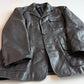 Polo Ralph Lauren (2XL) Black Leather Half-Norfolk Sport Field Coat