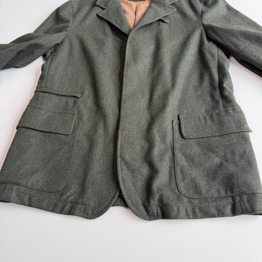 Ermenegildo Zegna (M) "Soft" Loden Green Wool/Cashmere Sport Jacket