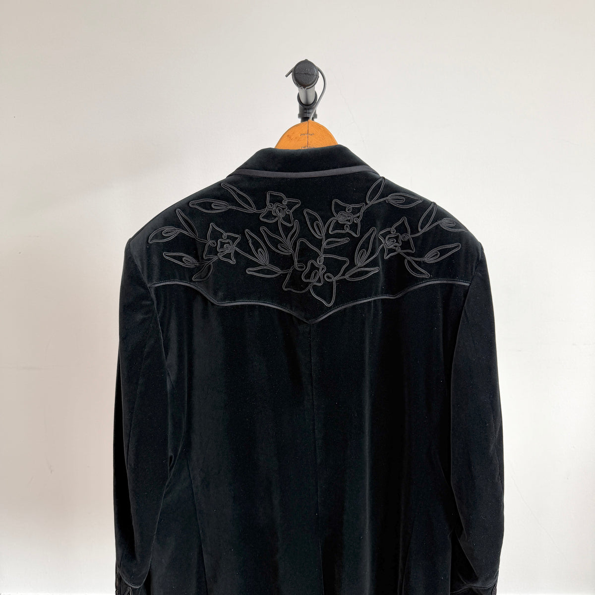 RRL Ralph Lauren (46R) Velvet Velour Floral Decorative Western Sport Jacket
