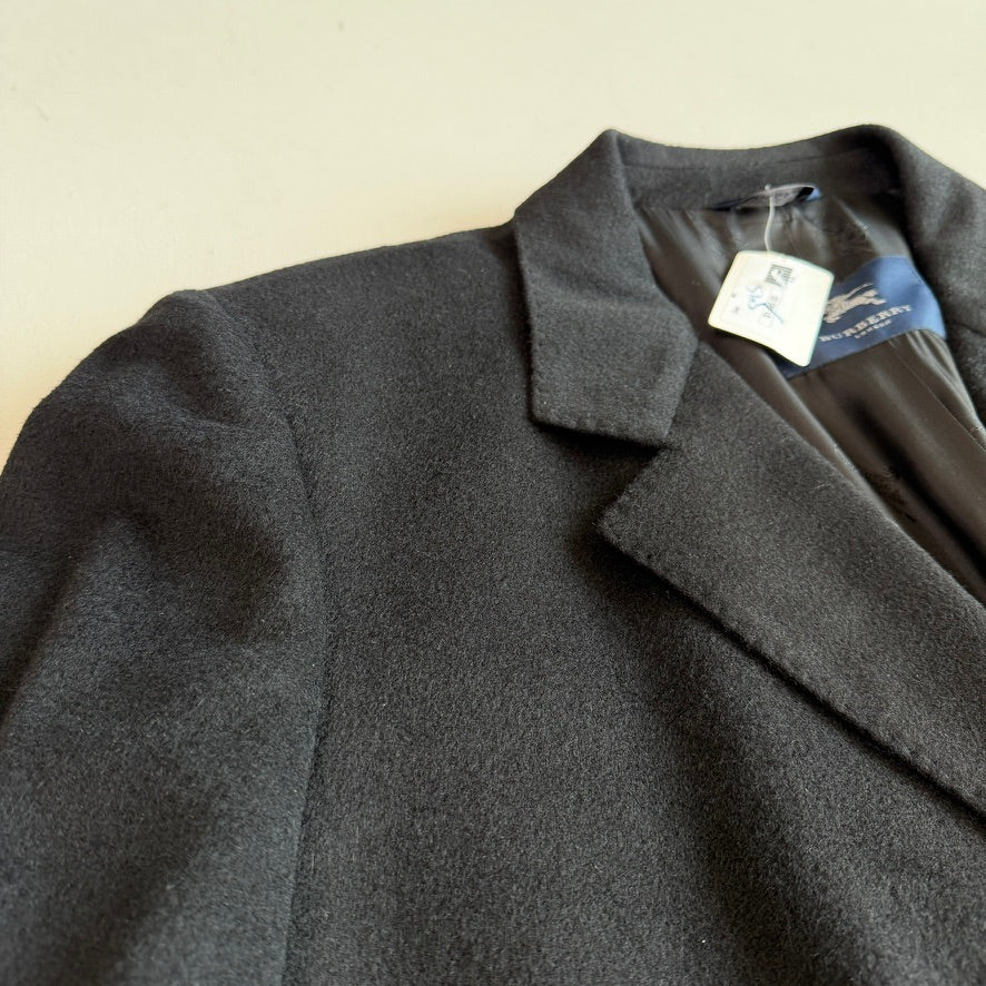 NWT Burberry (48L / 58L) 100% Cashmere Black Overcoat