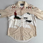 VNTG Polo Ralph Lauren (M) Arctic Sled Dog Flannel Cotton Shirt