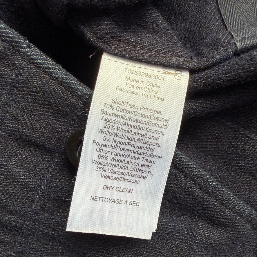 RRL Ralph Lauren (S) Indigo Brushed Cotton/Wool Herringbone Sport Coat