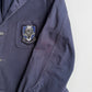 VNTG Polo Ralph Lauren (L / XL) Crest Navy Blue Cotton Twill Sport Coat