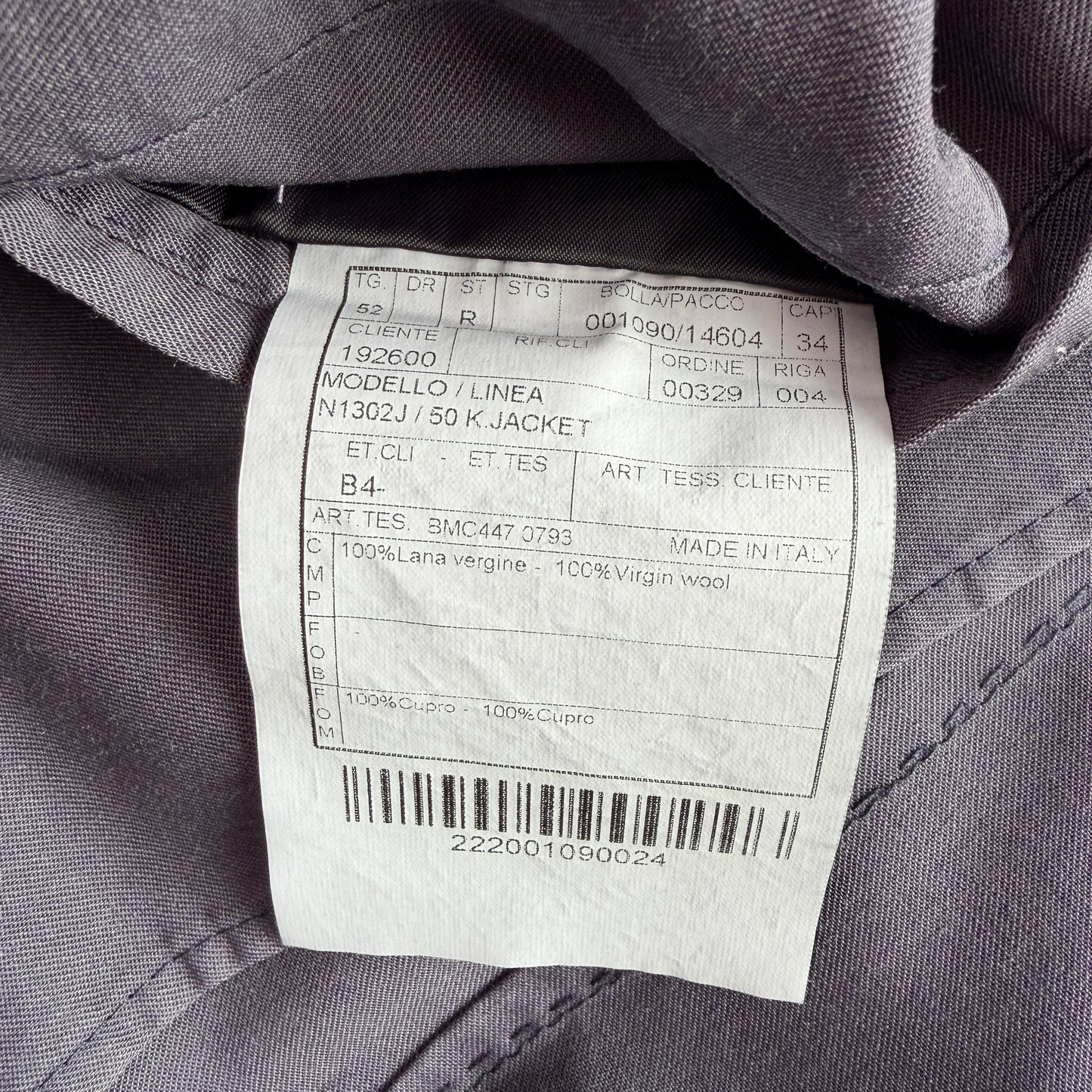 Boglioli (52 IT) Wool Hopsack Unstructured Slate Blue K Jacket