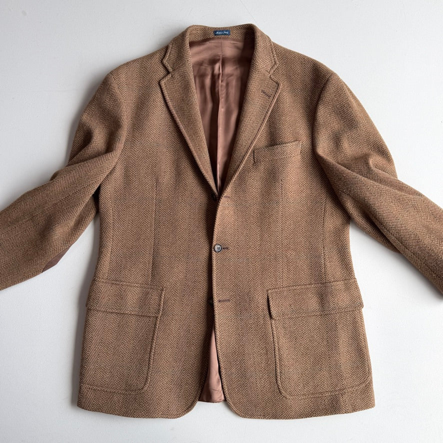 Polo Ralph Lauren (XL) Tweed Wool Multicolor Overcheck Sport Coat