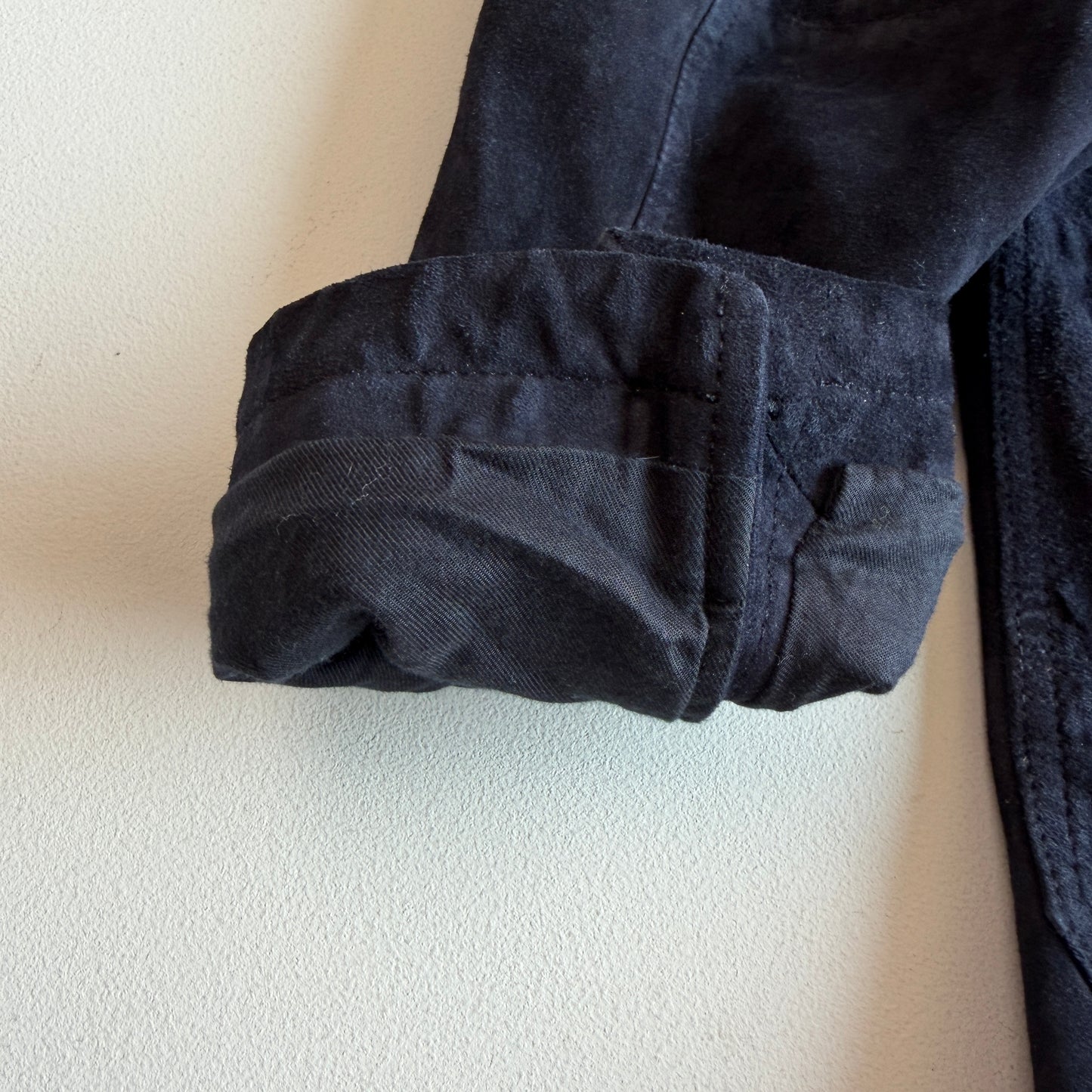 Polo Ralph Lauren (L) Navy Blue Goat Suede Leather Field Chore Sports Coat