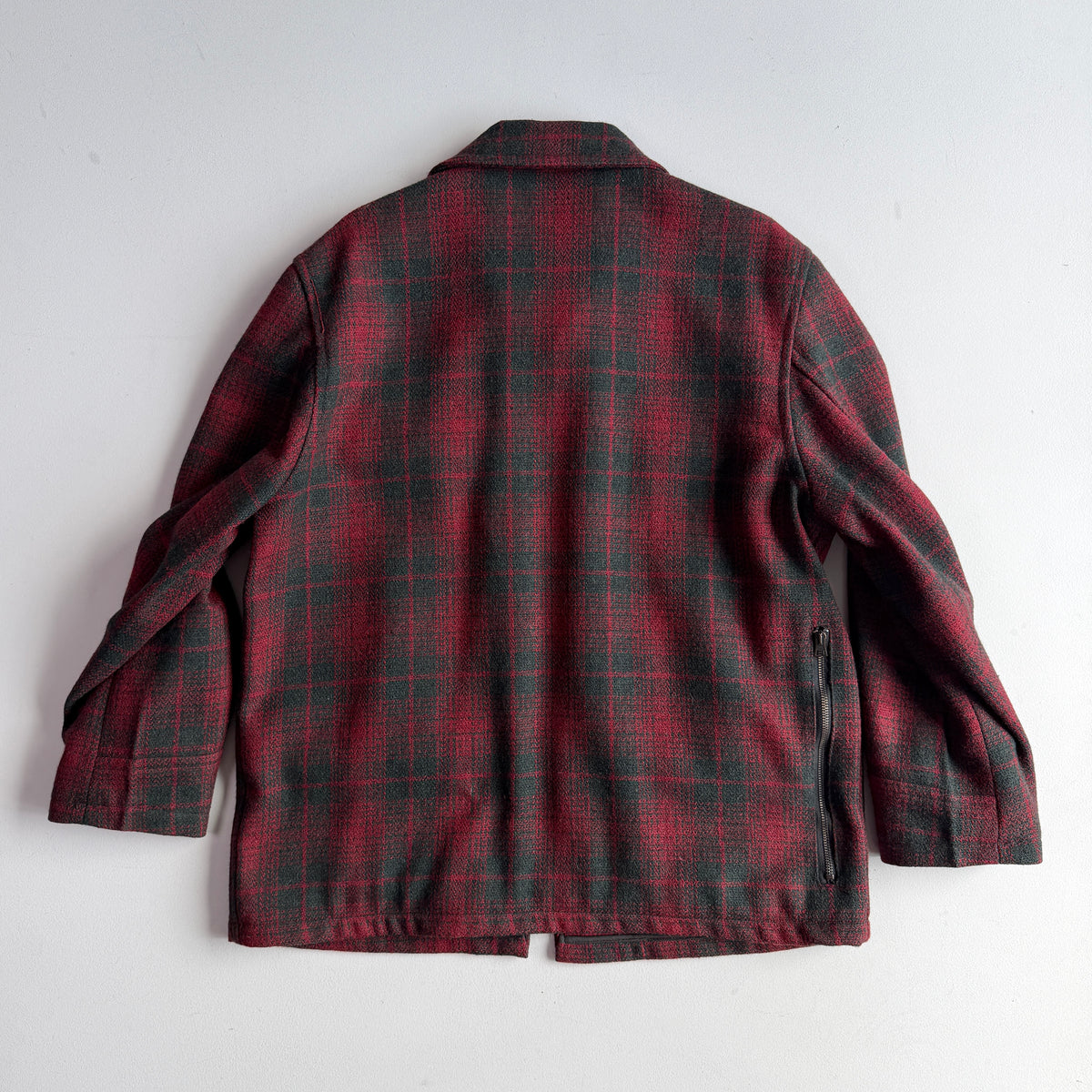 VNTG RRL Ralph Lauren (L) Wool Red/Green Plaid Hunting Field Coat