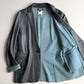 Dolce & Gabbana (50IT) Slate Blue/Teal Leather Single Button Sport Coat