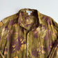 VNTG Giorgio Armani (M / L) 100% Linen Floral Abstract Popover Shirt