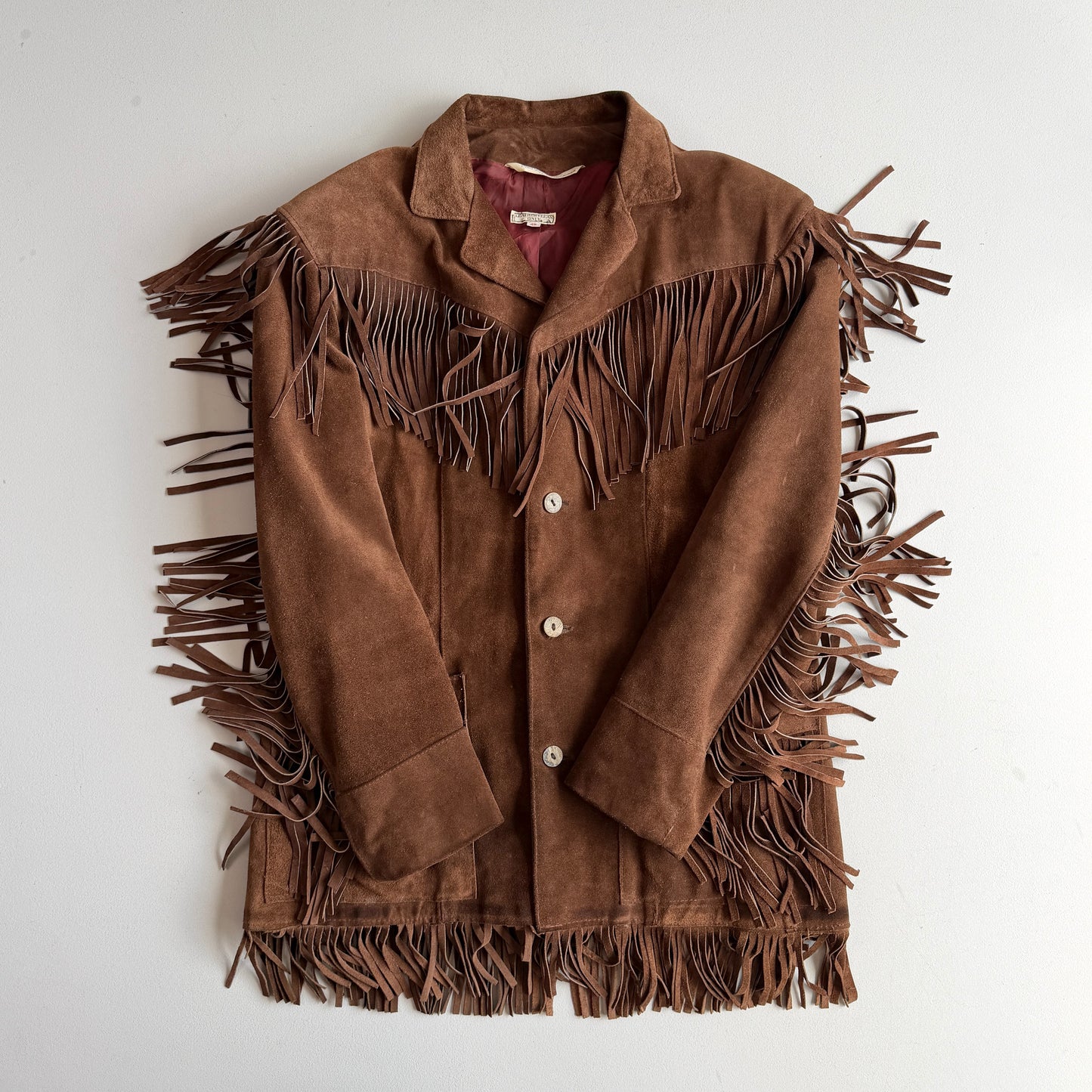 VERY OLD Ralph Lauren Polo Western (40/42) Suede Leather Fringe Western Jacket