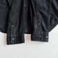 Polo Ralph Lauren (L) Black Suede Leather Button Front Shirt
