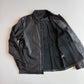 rag & bone (M) Glove-Soft Lamb Leather Snap Black Overshirt Jacket