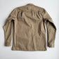 Drake's London (M) Olive/Khaki Twill Cotton Iridescent Over Shirt