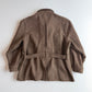 VNTG Polo Ralph Lauren (XL) Norfolk Wool Tweed Belted Melange Jacket Coat