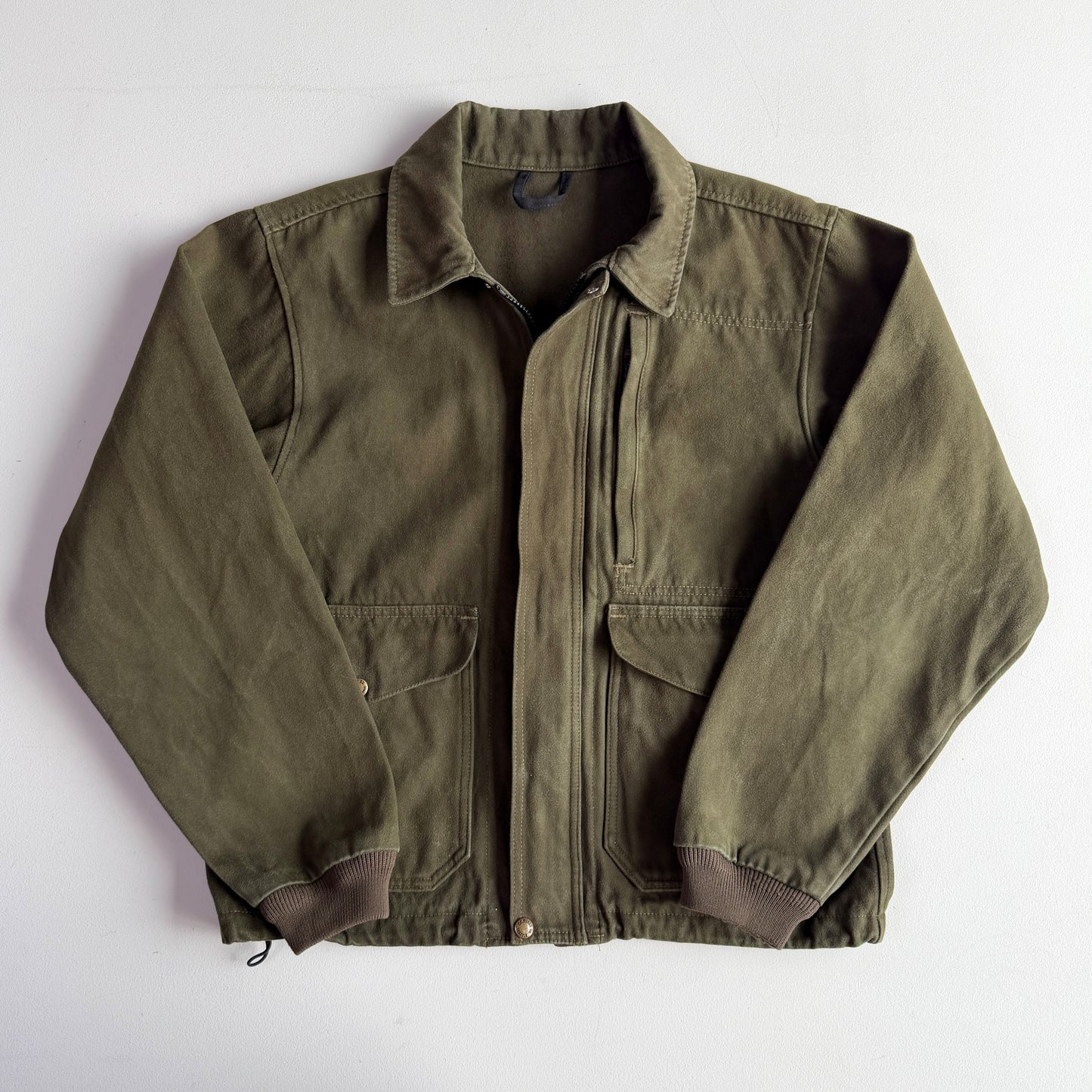 Filson (M) Forest Green Moleskin Cotton Workwear Jacket