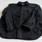 Polo Ralph Lauren (L) Black Suede Leather Button Front Shirt