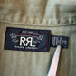 RRL Ralph Lauren (2XL) Olive Military Herringbone Twill Over Shirt