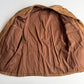 Polo Ralph Lauren (XL) Leather Roughout Half-Norfolk Tawny Field Jacket Coat