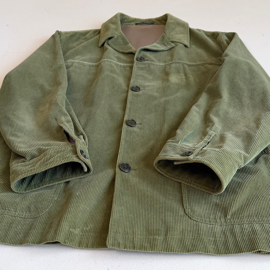 Ermenegildo Zegna (52) Green Cotton/CashmereCorduroy Sport Coat