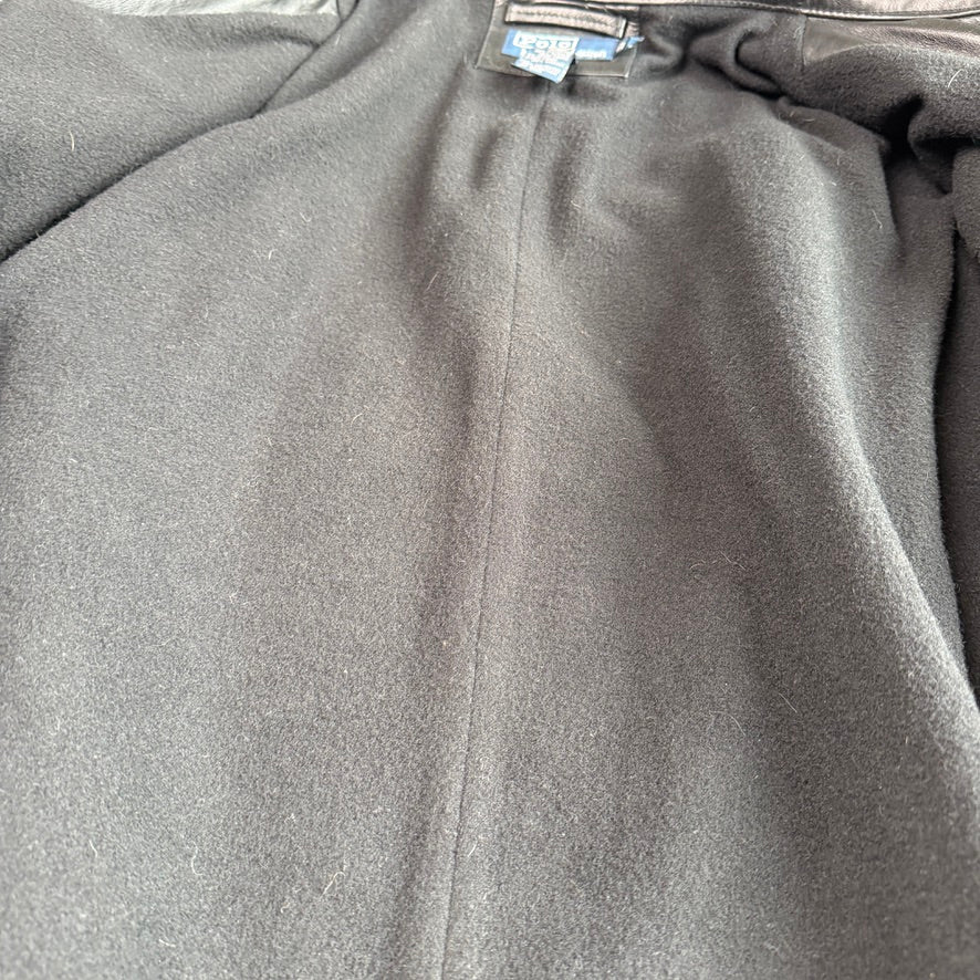 Polo Ralph Lauren (XL) Black Leather Field Coat