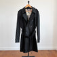 Burberry (54R) Black Poly/Cotton Double Breast Trench Coat