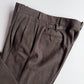 VNTG Polo Ralph Lauren (37x33) Dual Cinch-Back Melange Tweed Wool Trouser Pants