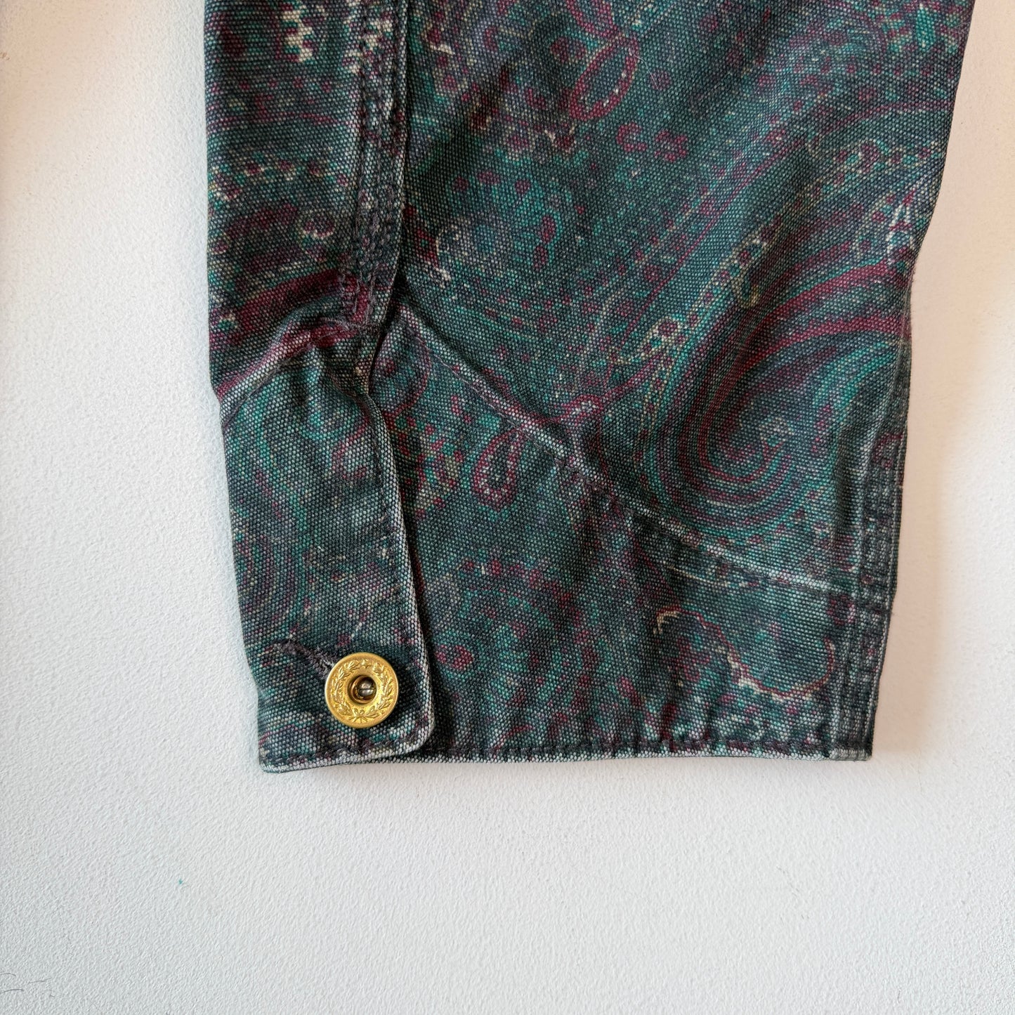 MINT Polo Ralph Lauren (XL) Paisley Gold-Button Canvas Chore Coat