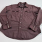 RRL Ralph Lauren (L) Plum Pearl Snap Dyed Western Shirt