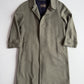 Paul Stuart (40R) Sage 100% Wool Twill Lined Balmacaan Car Coat