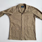 Drake's London (M) Olive/Khaki Twill Cotton Iridescent Over Shirt