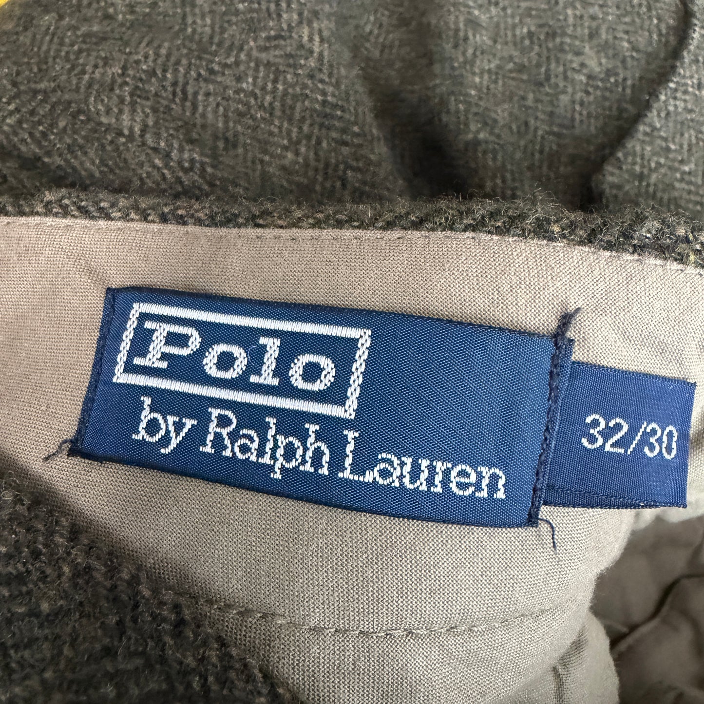 Polo Ralph Lauren (32x30) 100% Wool Tweed Military Green Cargo Pants